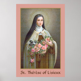 St. Therese von Lisieux die kleine Blume (BJE 01) Poster