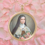 St. Therese von Lisieux die kleine Blume (BJE 01) Vergoldete Kette<br><div class="desc">Die liebevoll als "Kleine Blume" bekannte St. Thérèse von Lisieux (1873-1897), die 1925 verkündet wurde, ist einer der am meisten geliebten Heiligen der katholischen Kirche. Thérèse, die jüngste der Martin-Kinder, wurde in eine fantasievolle französische Familie geboren: Sowohl ihre Eltern Louis (1823-1894) als auch Zélie Martin (1831-1877) werden als Heilige verehrt,...</div>
