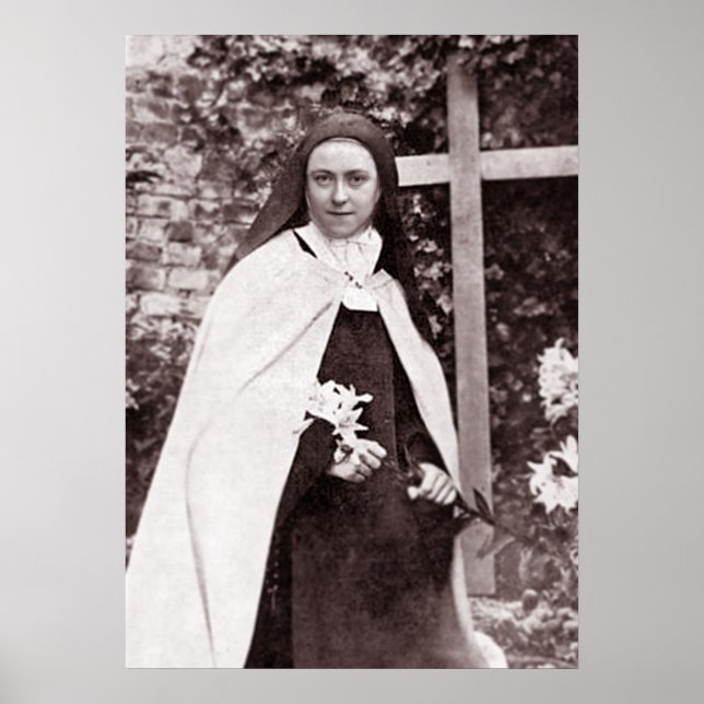 St. Therese von Lisieux, die kleine Blume Poster (Vorne)