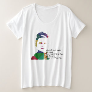 St. Therese von Lisieux Große Größe T-Shirt