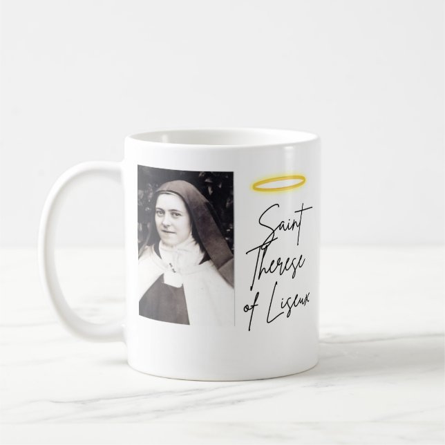 St. Therese von Lisieux Kaffeetasse (Links)