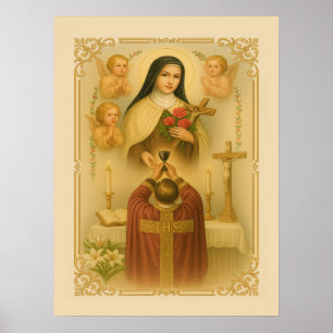 St. Thérèse von Lisieux Katholischer Priester in M Poster