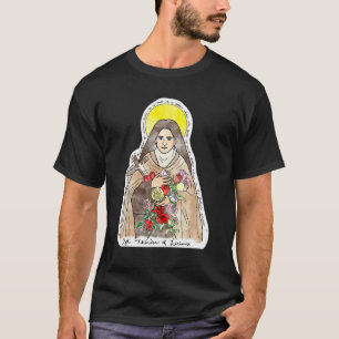 St. Therese von Lisieux Kinder Kleine Blume Rose K T-Shirt