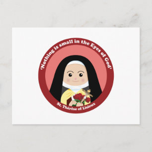 St. Thérèse von Lisieux Postkarte