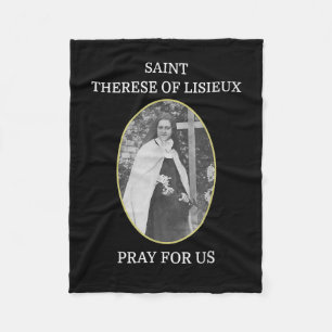 St. Therese von Lisieux T - Shirt Saint Little Blu Fleecedecke