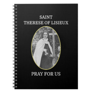 St. Therese von Lisieux T - Shirt Saint Little Blu Notizblock