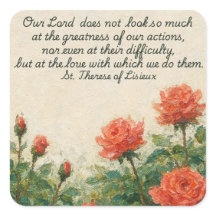 St. Therese von Lisieux Zitat Aufkleber