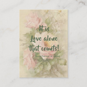 St. Therese von Lisieux Zitat Rosen Heilige Karte