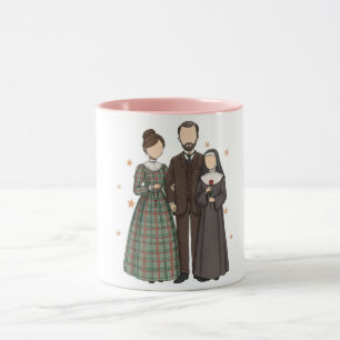 St. Therese & Zelie & Louis, katholisches Geschenk Tasse