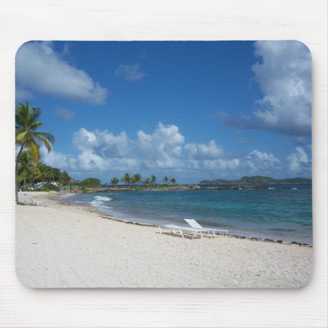 St Thomas 1 - Saphir-Strand, Mousepad (Vorne)
