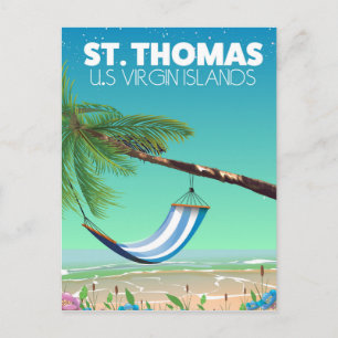 St. Thomas Amerikanische Jungferninseln. Postkarte