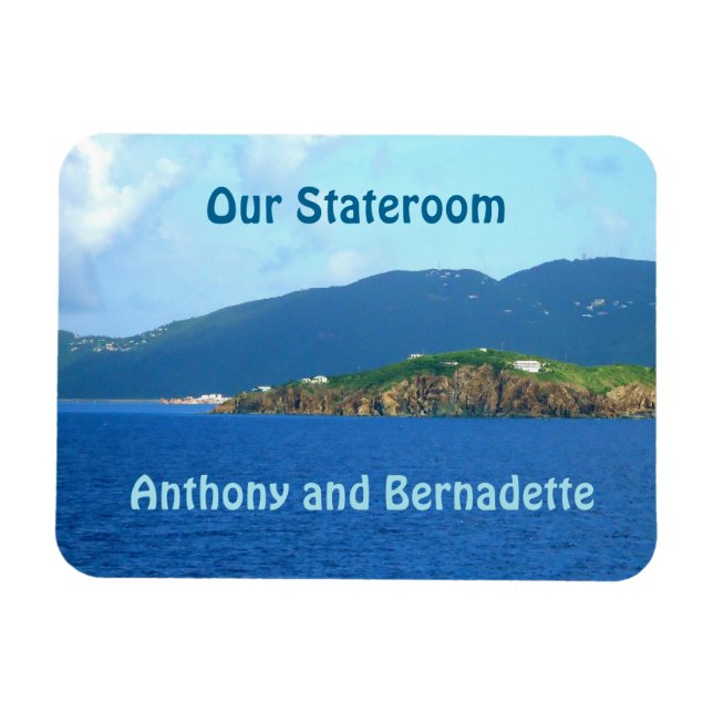 St. Thomas Anreise Stateroom Door Marker Magnet (Horizontal)