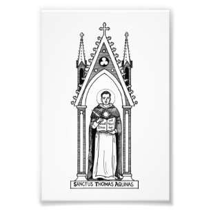 St. Thomas Aquinas, 4"x6" Foto Print