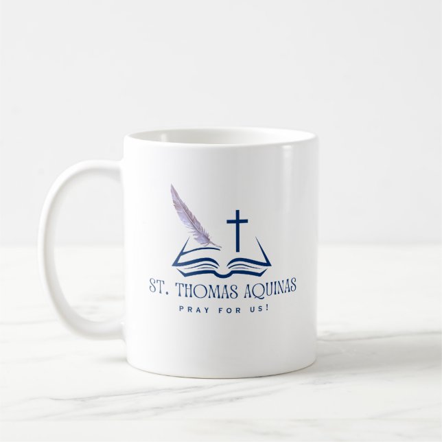 St. Thomas Aquinas, betet für uns Tasse (Links)