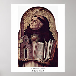 St. Thomas Aquinas By Carlo Crivelli Poster