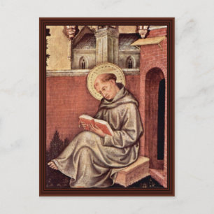 St. Thomas Aquinas By Gentile Da Fabriano Postkarte