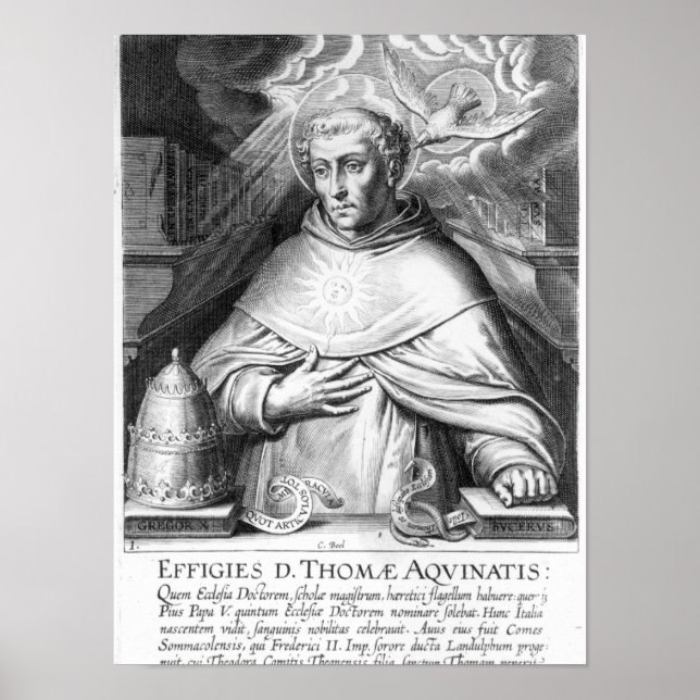 St. Thomas Aquinas Poster (Vorne)