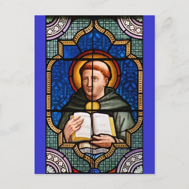 St. Thomas Aquinas Postkarte (Vorderseite)