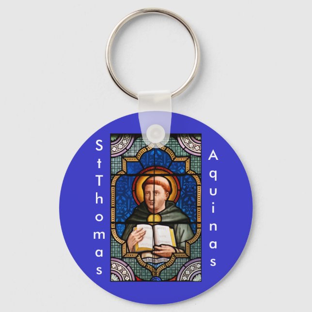 St. Thomas Aquinas Schlüsselanhänger (Vorderseite)