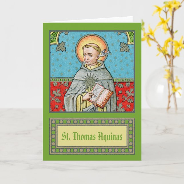 St. Thomas Aquinas (VVP 002) Karte (Gelbe Blume)