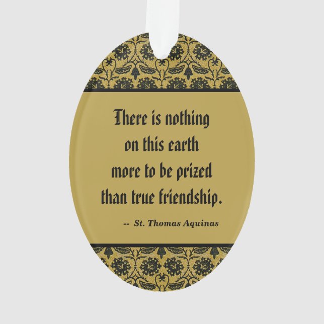 St. Thomas Aquinas (VVP 003) Ornament (Rückseite)