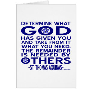 St. Thomas Aquinas Zitat