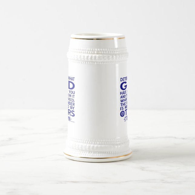 St. Thomas Aquinas Zitat Bierglas (Mittel)