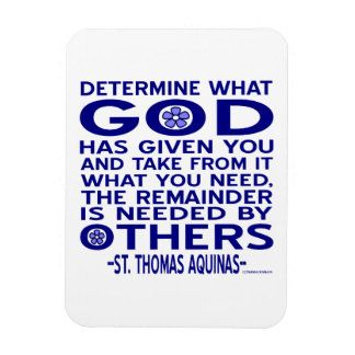 St. Thomas Aquinas Zitat Magnet