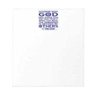 St. Thomas Aquinas Zitat Notizblock