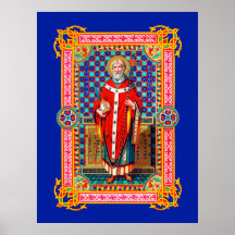 St. Thomas Becket in Red Chasuble (K 34) Poster