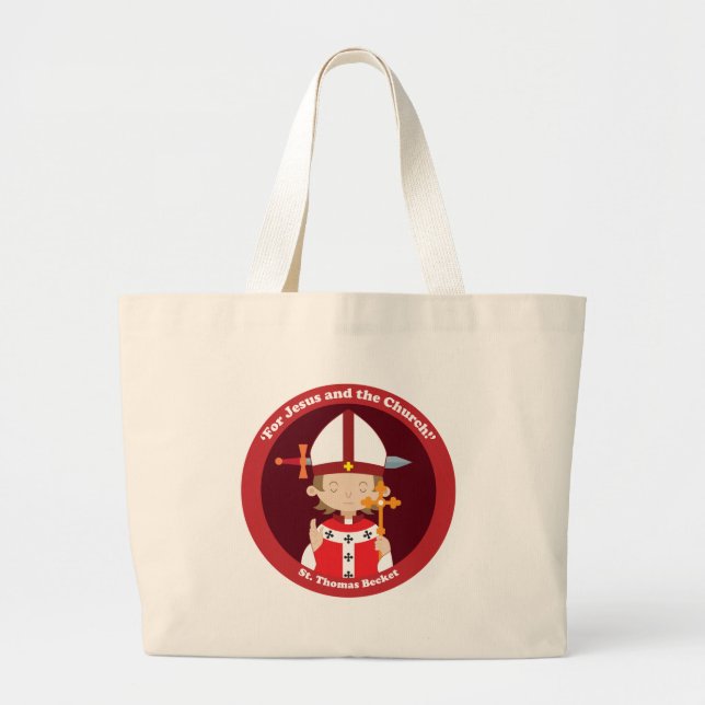 St. Thomas Becket Jumbo Stoffbeutel (Vorne)