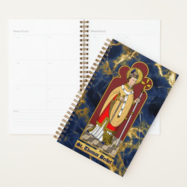 St. Thomas Becket mit Schwert (M 033; koloriert) Planer (Anzeige)