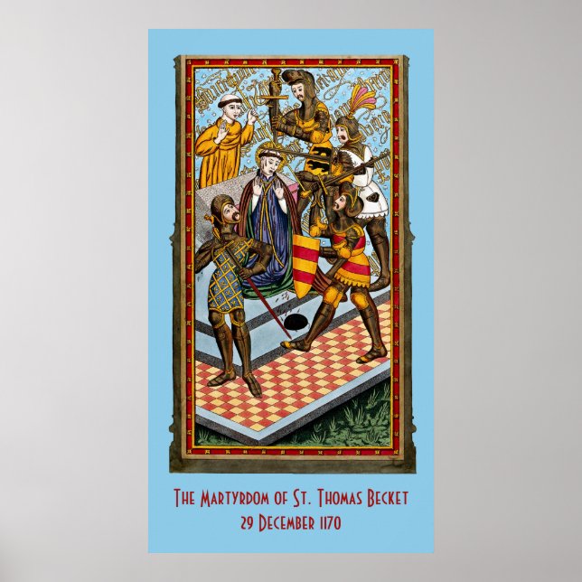 St. Thomas Beckets Martyrdom (M 031) Poster (Vorne)