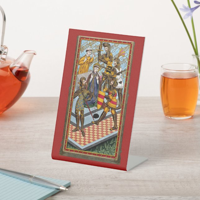 St. Thomas Beckets Martyrdom (M 031) Sockelschild (In SItu)