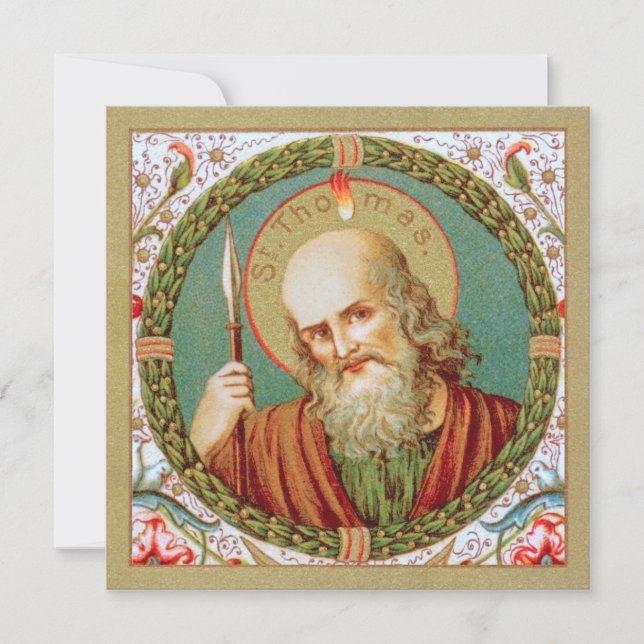 St. Thomas der Apostel (JMAS12) Blank GreetingCard (Vorderseite)