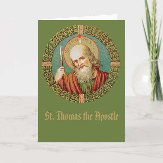 St. Thomas der Apostel (JMAS12) Blank Gruß Karte (Vorderseite)
