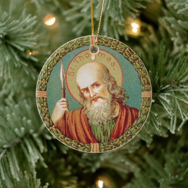 St. Thomas der Apostel (JMAS 12) Keramik Ornament (Baum)
