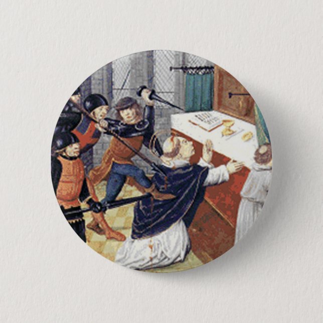 St Thomas ein Haken Button (Vorderseite)