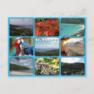 St. Thomas Foto Collage Postcard Postkarte