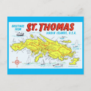 St. Thomas Jungferninseln Postkarte