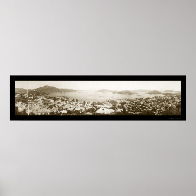 St. Thomas Jungfrau Isles Foto 1922 Poster (Vorne)