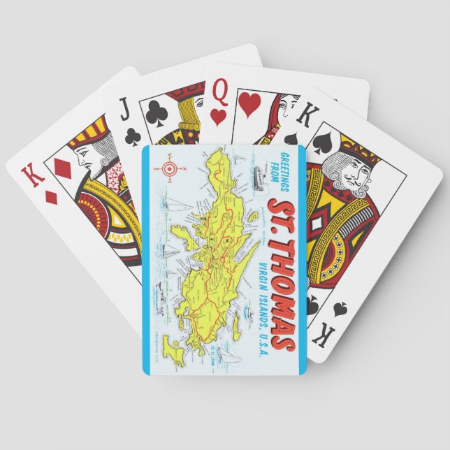 St. Thomas Jungfrau Playing Cards Spielkarten (Rückseite)