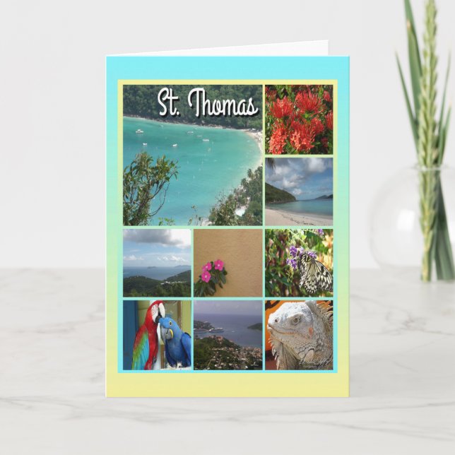 St. Thomas - Landschaftliches FotoCollage 6115 Karte (Vorderseite)