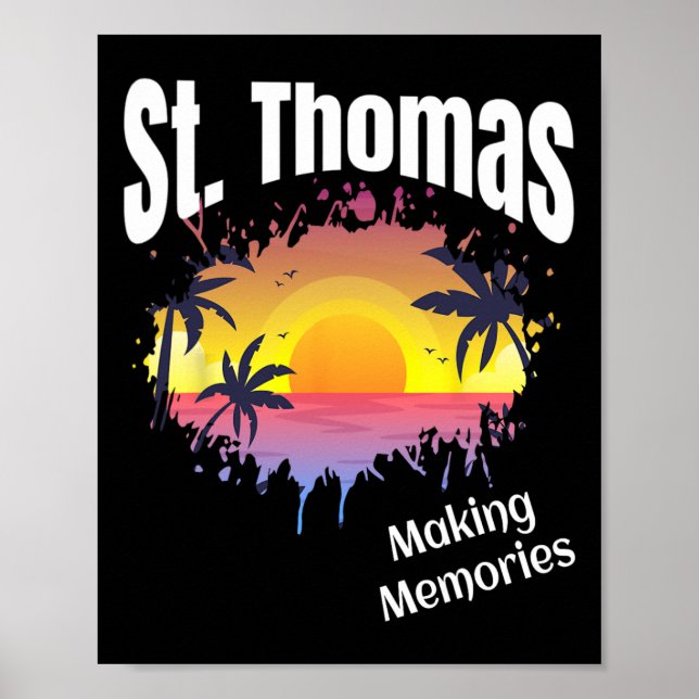 St Thomas Making Erinnerungen Matching Family Vaca Poster (Vorne)