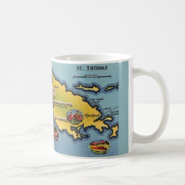 St. Thomas Map Tasse (Rechts)