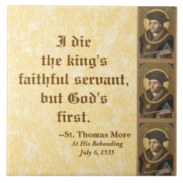 St. Thomas More (SAU 026) Bekannter Zitat Fliese