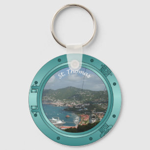 St Thomas Porthole Schlüsselanhänger