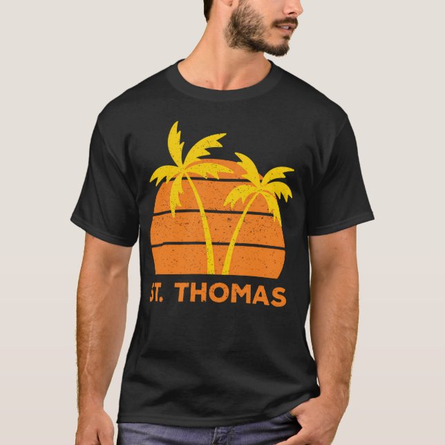 St. Thomas Retro T-Shirt (Vorderseite)