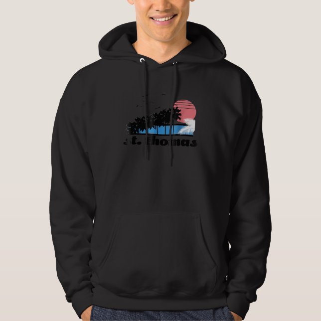 St Thomas retro Vintage Bekleidung T-Shirts (Vorderseite)
