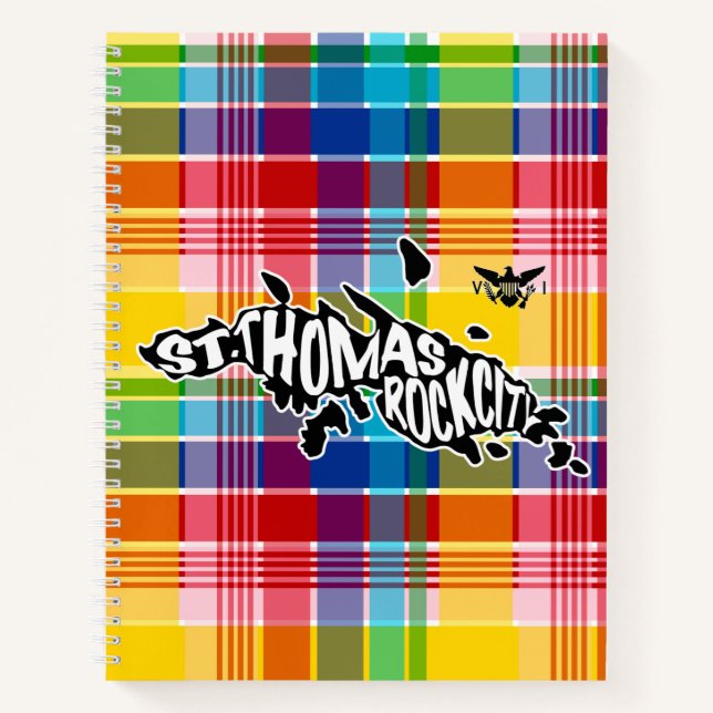 St. Thomas, Rock City, Jungfrau Islands, Madras Notizbuch (Vorderseite)